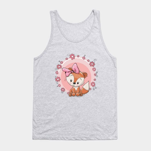 Cute Little Fox Tank Top by JB's Design Store